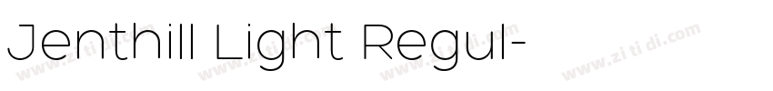 Jenthill Light Regul字体转换